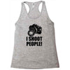 i shoot people t shirt funny photographer tee camera photography digit Racerback Tank