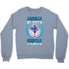 American by Birth Christian By the Grace of God Crewneck Sweatshirt