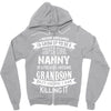 Super Cool Nanny Of A Freaking Awesome Grandson Zipper Hoodie