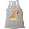 yoga pug exhale Racerback Tank