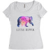 Little Dipper with Galaxy Women's Triblend Scoop T-shirt
