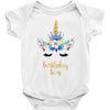 birthday unicorn family series birthday boy Baby Bodysuit