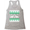 reindeer christmas ugly sweater Racerback Tank