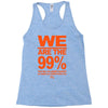 we are the 99% t shirt occupy wall street anti corporate greed black Racerback Tank