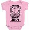 Never Underestimate Dog Rescuer Who Was Born July Baby Onesie