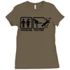 problem solved Ladies Fitted T-Shirt