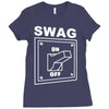 swag switched on Ladies Fitted T-Shirt