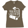 what would macgyver do humor Ladies Fitted T-Shirt