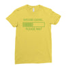 sarcasm loading funny computer tech gee Ladies Fitted T-Shirt