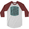 i love my beared husband 3/4 Sleeve Shirt