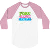 peace, love, massage 3/4 Sleeve Shirt