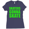 skaters Ladies Fitted T-Shirt