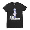 no probllama Ladies Fitted T-Shirt
