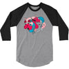 rhino splat 3/4 Sleeve Shirt