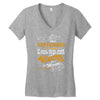 I'm a september woman I was born with my heart Women's V-Neck T-Shirt