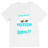 super cool autism dad V-Neck Tee
