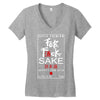 Fuck Sake (Black) Women's V-Neck T-Shirt