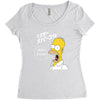 Homer Simpson Women's Triblend Scoop T-shirt
