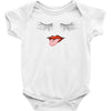 Eyelash And Lips Baby Bodysuit