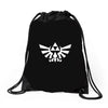 zelda logo Drawstring Bags
