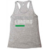 sarcasm loading funny joke Racerback Tank