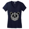 panda zentagle Women's V-Neck T-Shirt