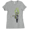 noxious gases may be harmful Ladies Fitted T-Shirt
