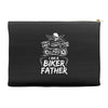 You Cant Scare Me I am Biker Father Accessory Pouches