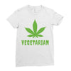 Vegetarian Ladies Fitted T-Shirt