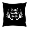 Crawl Walk Hunt Throw Pillow
