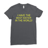 best sister crazy scary Ladies Fitted T-Shirt