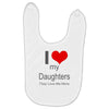i love my daughters Baby Bibs