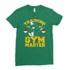 training to be gym master Ladies Fitted T-Shirt