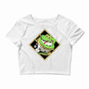 snake green Crop Top