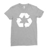 recycle symbol Ladies Fitted T-Shirt