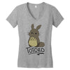 totoro Women's V-Neck T-Shirt