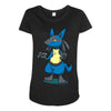 aura peeker Maternity Scoop Neck T-shirt