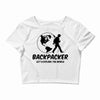 Backpacker Let's Explore The World Crop Top