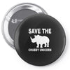 chubby unicorn Pin-back button