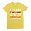 i can explain it to you but i can't understand it for you Ladies Fitted T-Shirt