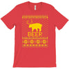ugly sweater party beer bear funny T-Shirt