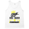 Kings Are Born In February Tank Top