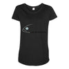 fish hooded Maternity Scoop Neck T-shirt