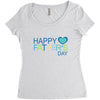 happy father day Women's Triblend Scoop T-shirt