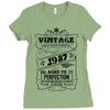 Vintage Aged To Perfection 1987 Ladies Fitted T-Shirt