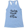 badass feminist cat mom Racerback Tank