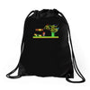 revenge of the turtles Drawstring Bags