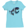 alien terror from deep space Ladies Fitted T-Shirt