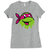 raph   tmnt facemelt Ladies Fitted T-Shirt