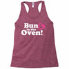 Bun in the Oven with Heart Baby Girl Racerback Tank